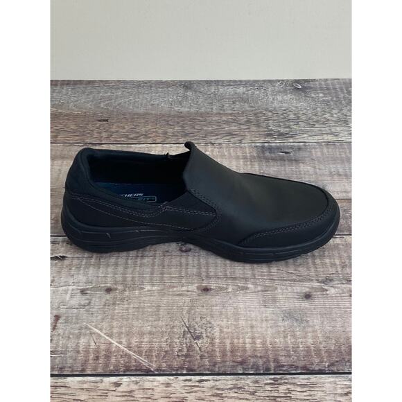 Skechers Relaxed Fit Glides Slip-On Black Loafers 64589 Shoes Mens Size 7.5 READ - Picture 9 of 11